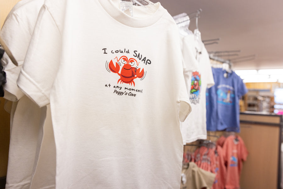 Peggy's Cove Souvenir Clothing, sold at the SouWester Gift & Restaurant