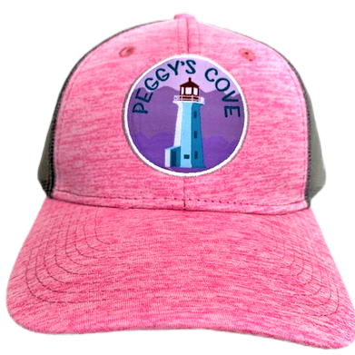 Hat - Heather Circled Lighthouse - Pink/Grey - PC