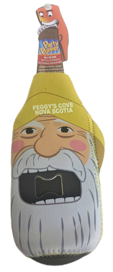 Neoprene Party Popper w/Bottle Opener - Fisherman
