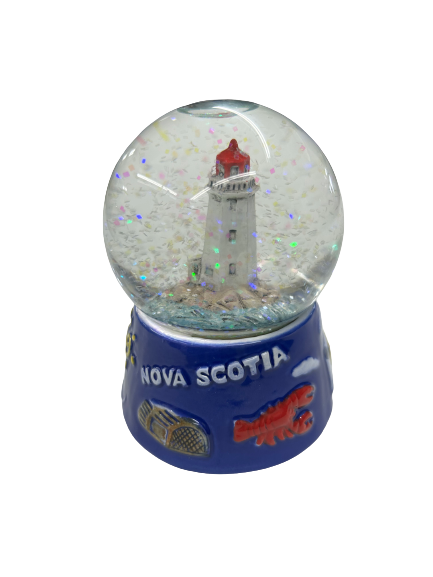 Nova Scotia Lighthouse Glitter Water Ball