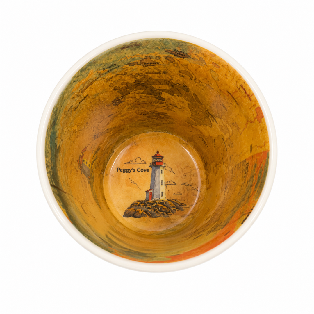 2oz Peggy's Cove Nova Scotia Map Shot Glass