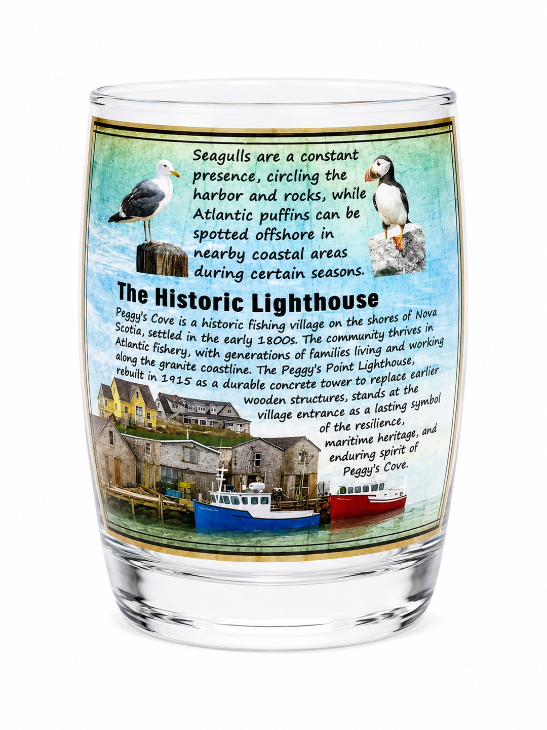 5oz Peggy's Cove Nova Scotia Barrel Shot Glass