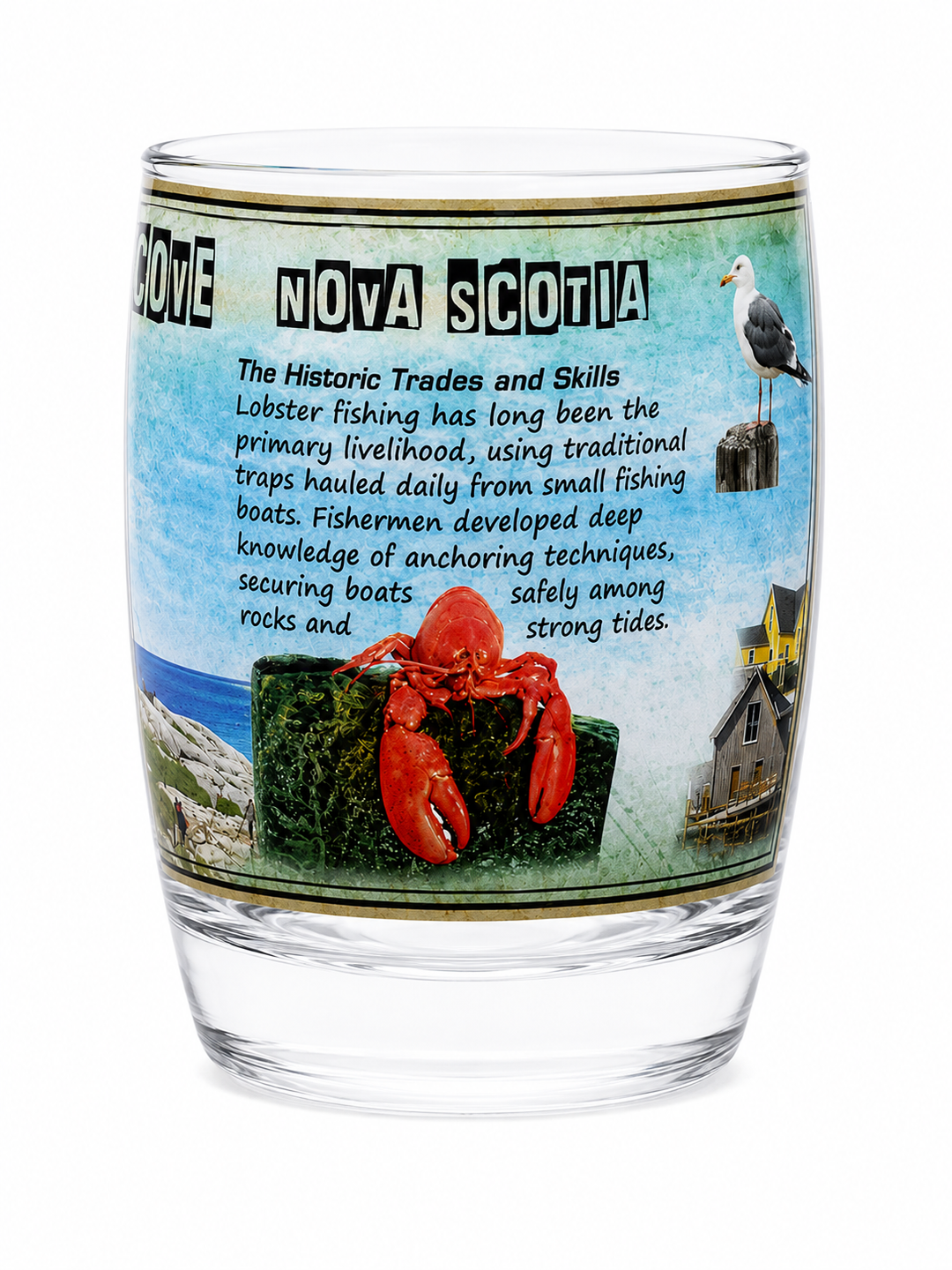 5oz Peggy's Cove Nova Scotia Barrel Shot Glass