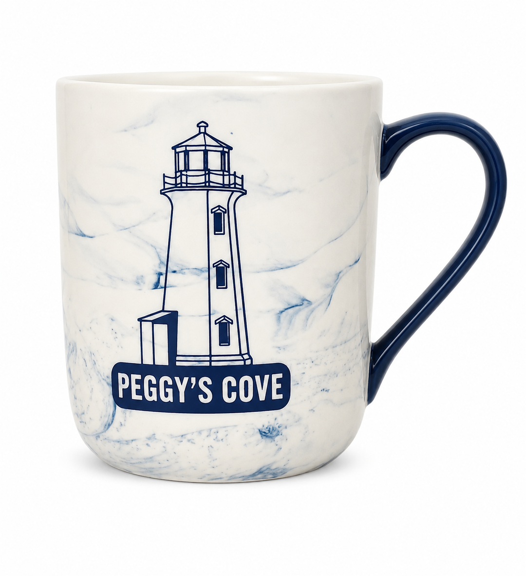 Marble Peggy's Cove History Mug