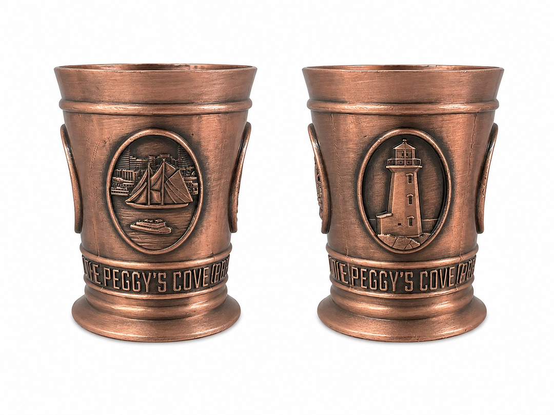 Bronze Peggy's Cove Nostalgia Shot Glass