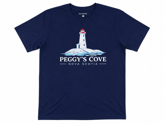 Peggy's Cove Lighthouse Multi-Colour Design T-Shirt
