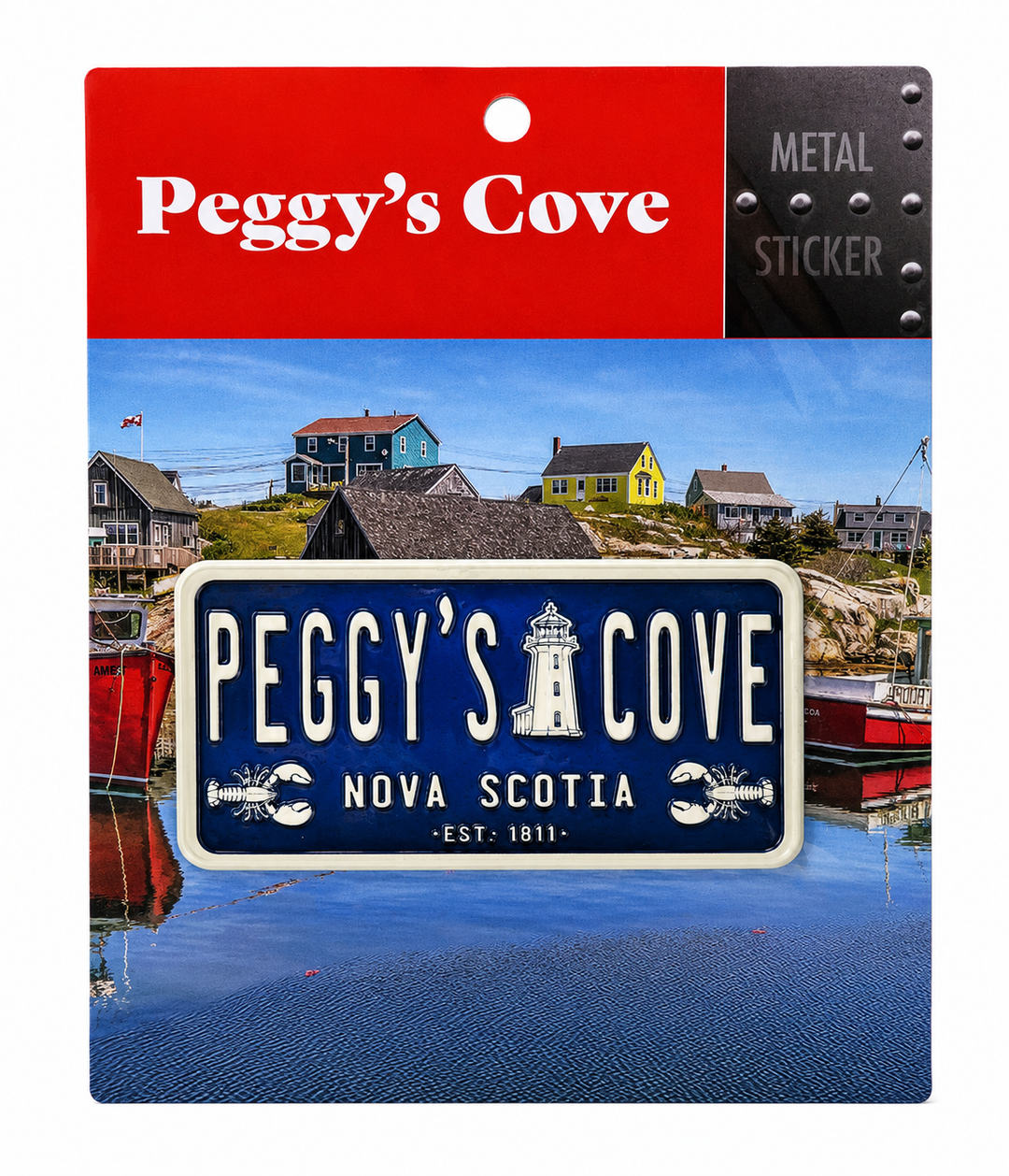 Peggy's Cove Nova Scotia Metal Sticker