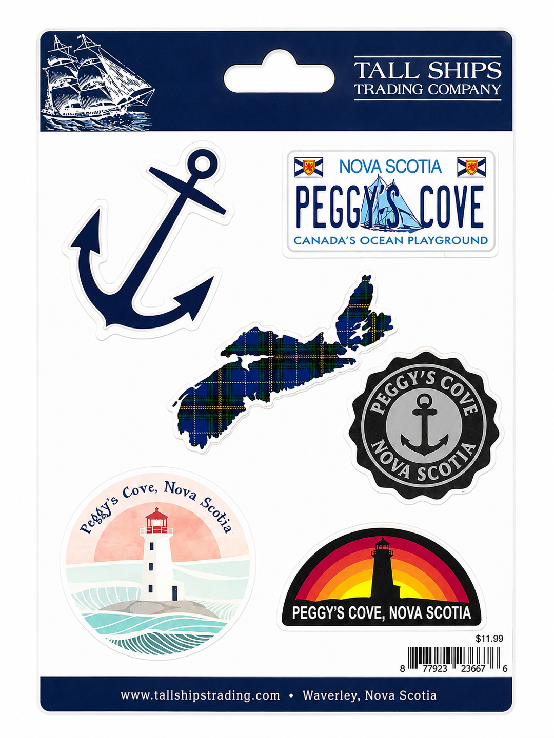 Peggy's Cove NS Sticker Set
