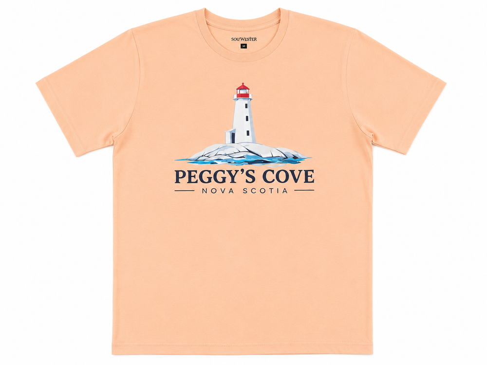 Peggy's Cove Lighthouse Multi-Colour Design T-Shirt
