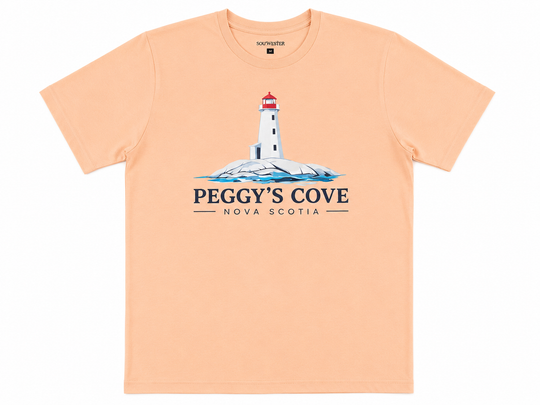 Peggy's Cove Lighthouse Multi-Colour Design T-Shirt
