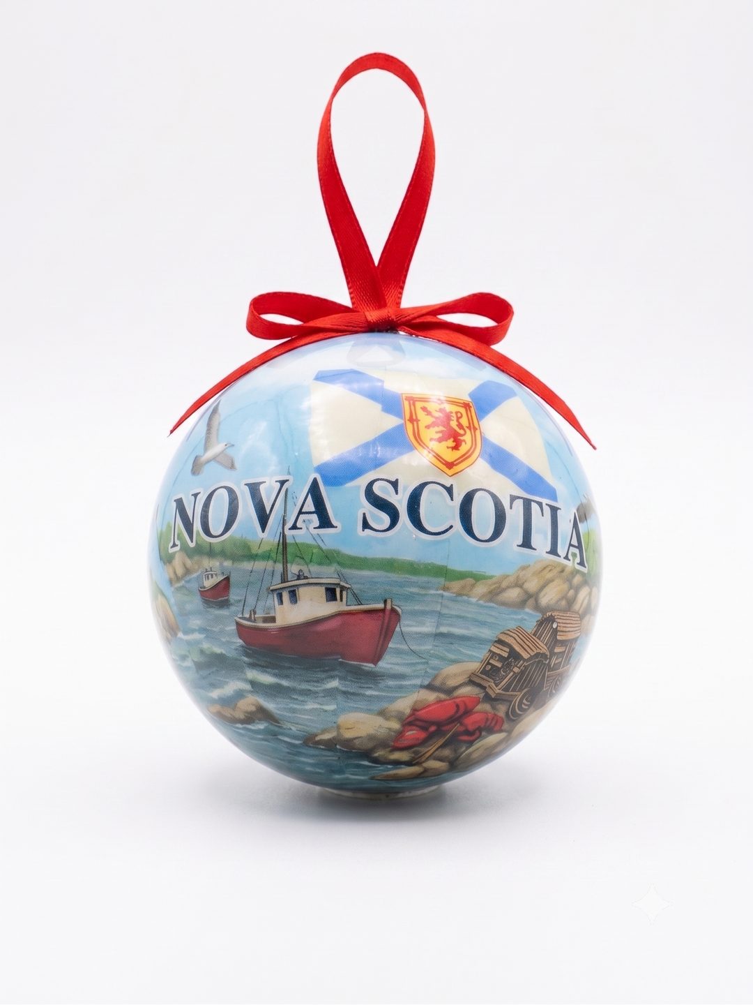NS Fishing Village Ornament Ball