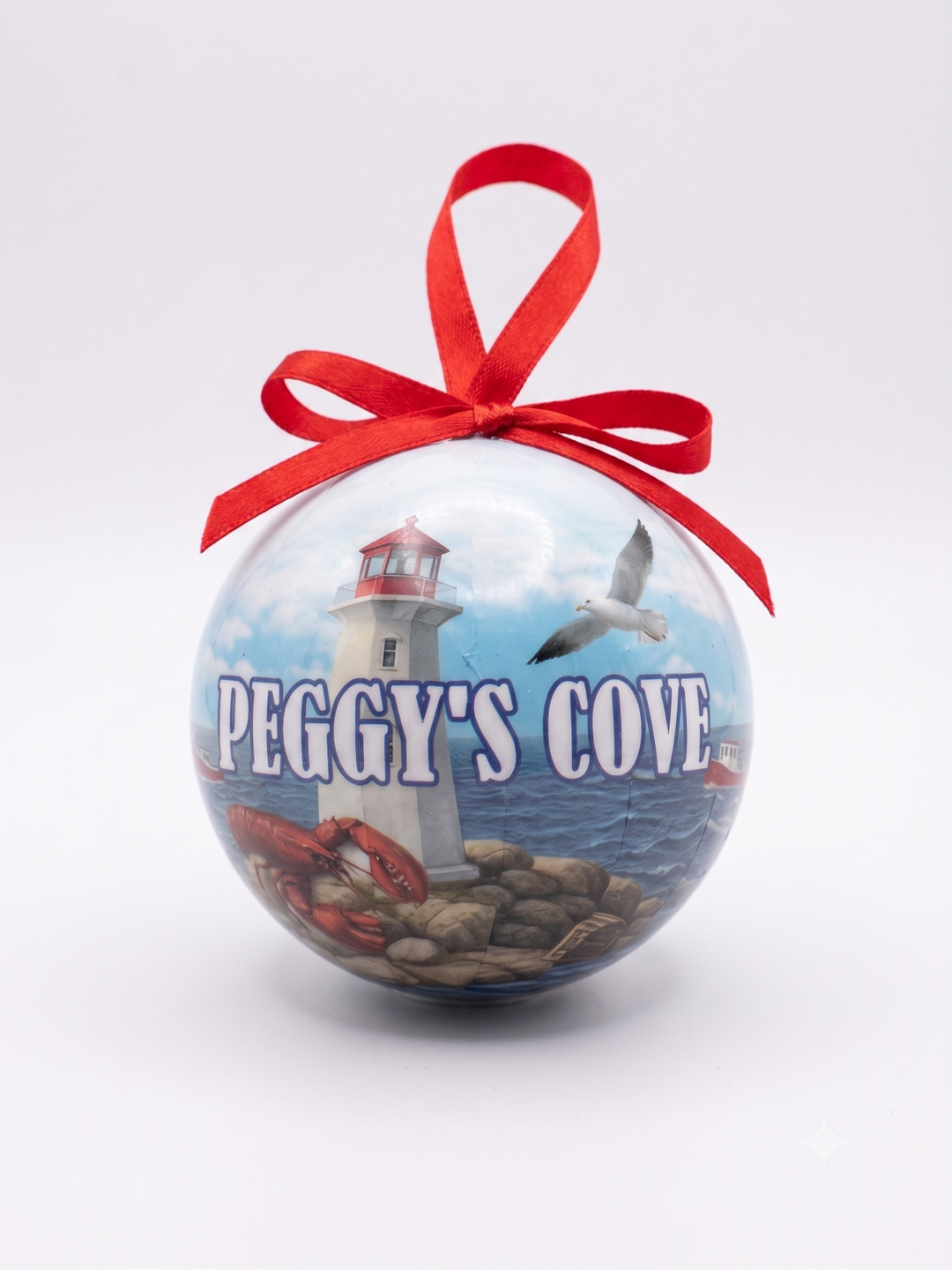 Peggy's Cove Lobster Ornament Ball