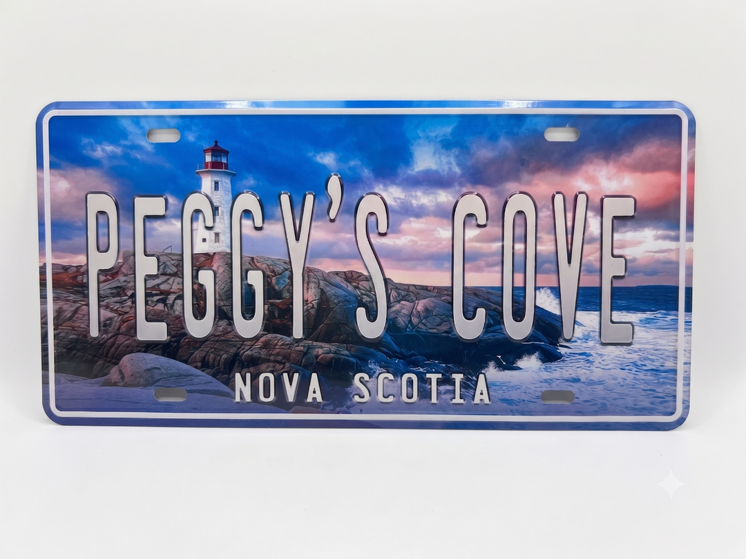 Peggy's Cove NS License Plate
