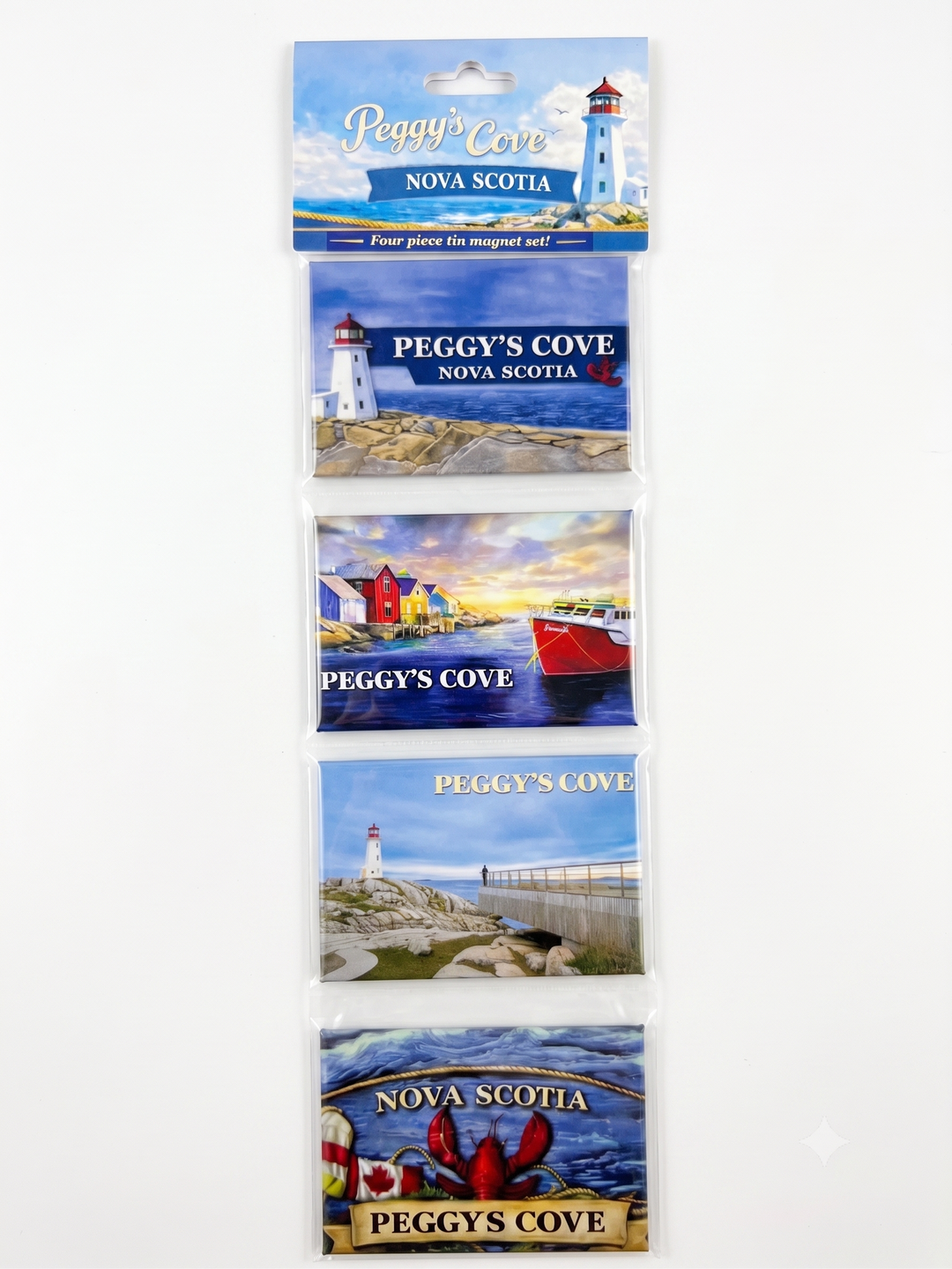 4pc Tin Magnet Set