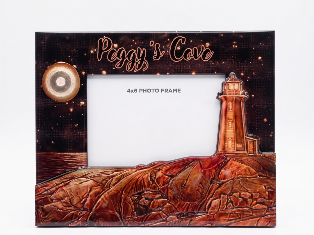 4x6 Metallic Peggy's Cove Photo Frame