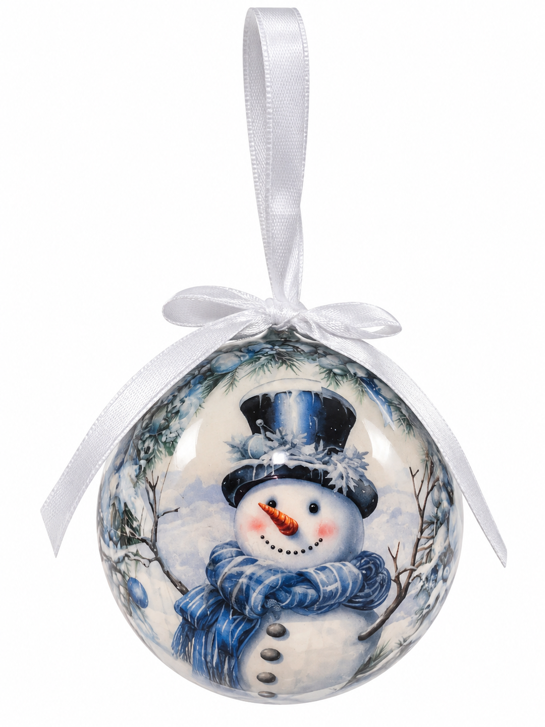 Snowman Ribbon Ornament