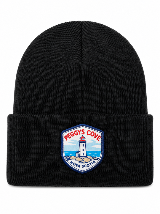 Peggy's Cove NS Lighthouse Patch Toques