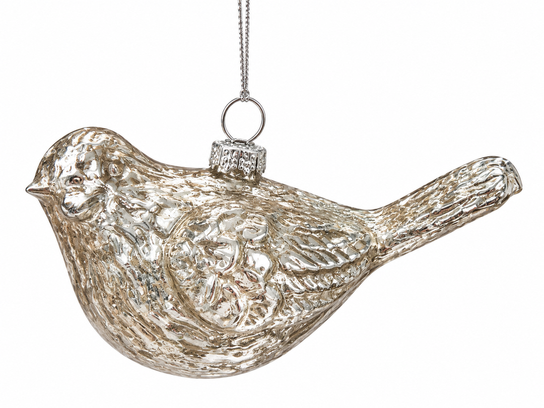 Silver Bird Hanging Ornament