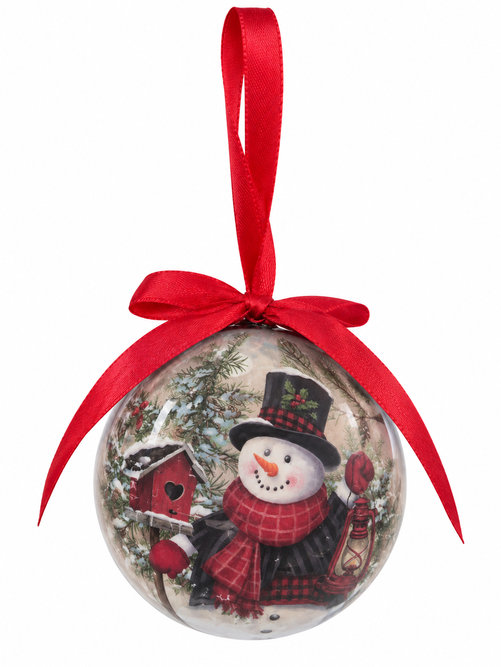 Snowman Ribbon Ornament