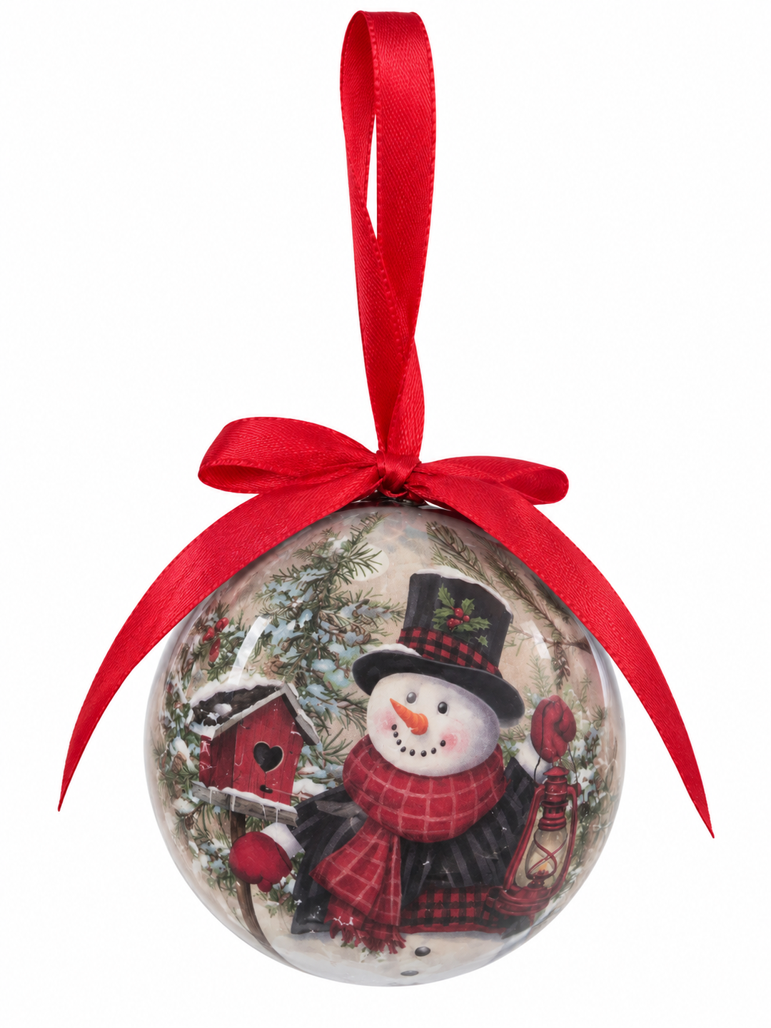 Snowman Ribbon Ornament
