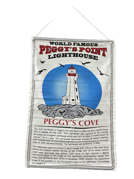 Peggy's Cove Lighthouse Story Hanging Scroll
