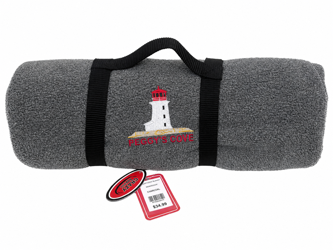 Polar Fleece Peggy's Cove Blanket (68" x 48")