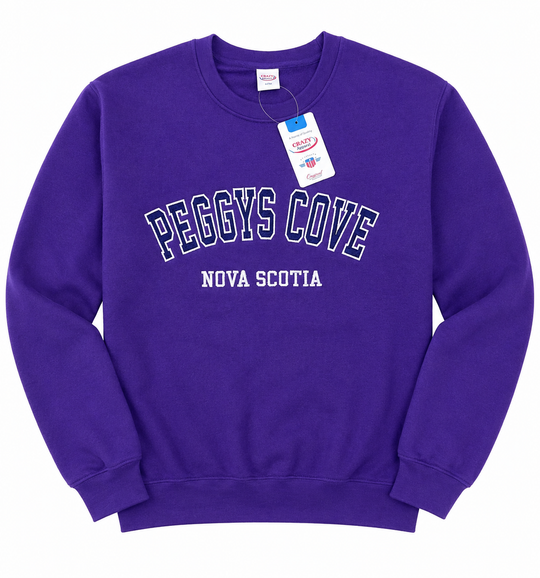 Adult Crewneck with Peggy's Cove NS Embroidery