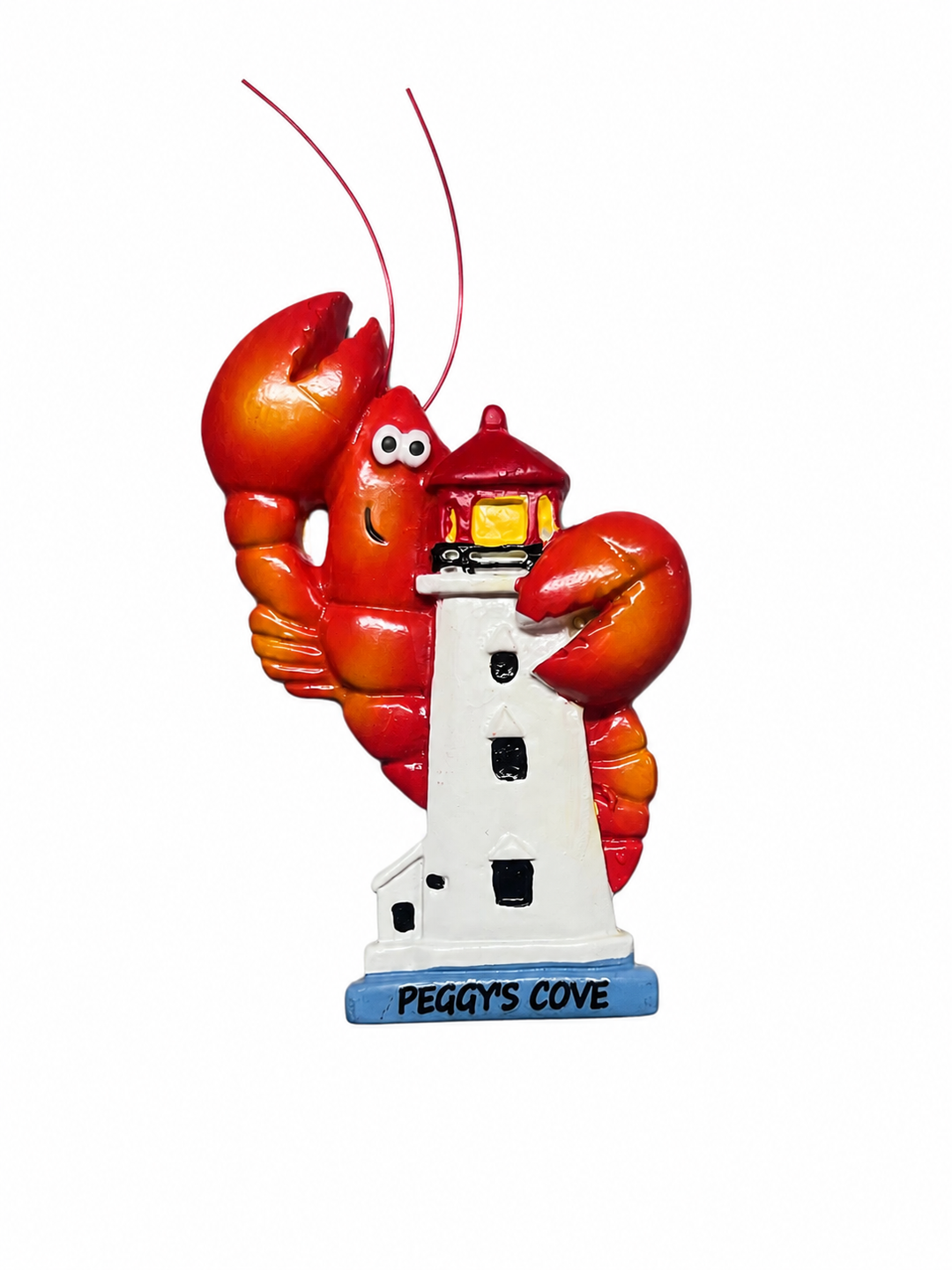 Lobster with Peggy's Cove Lighthouse Magnet