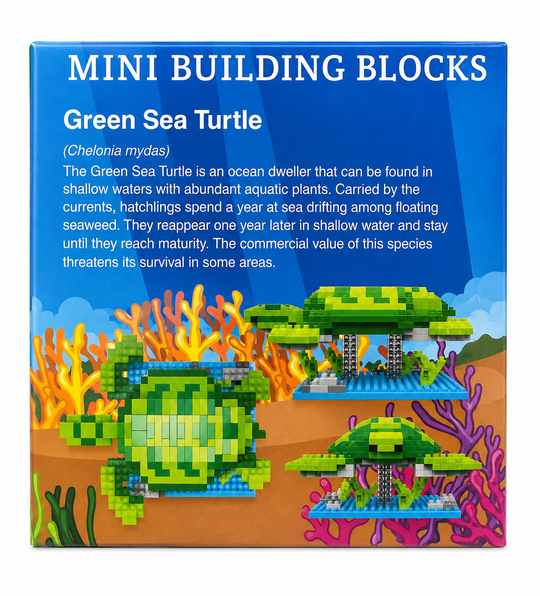 Mini Building Blocks- 392pc Turtle
