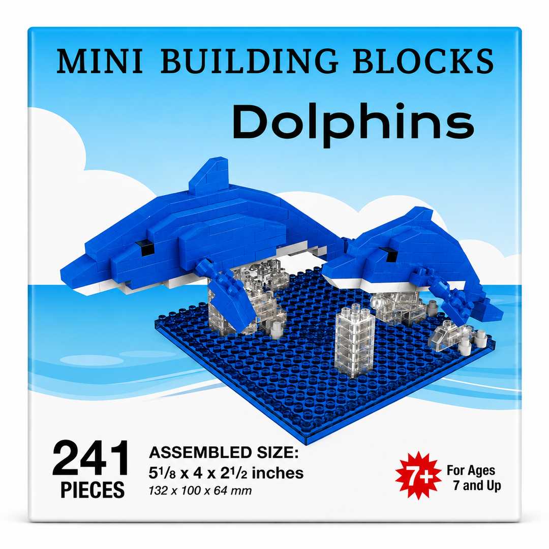 Mini Building Blocks- 241pc Dolphin