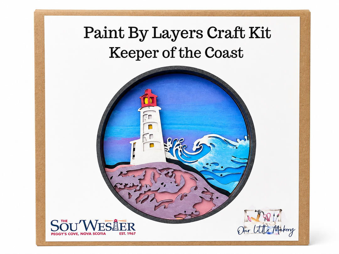 Paint By Layers - Peggy's Cove Lighthouse