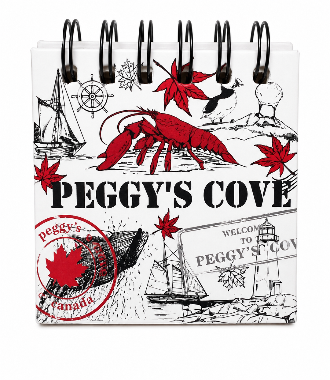 Peggy's Cove Mini Magnetic Notebook